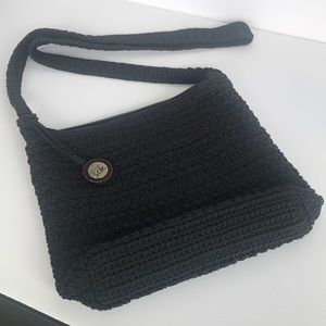 The Sak black crochet crossbody bag